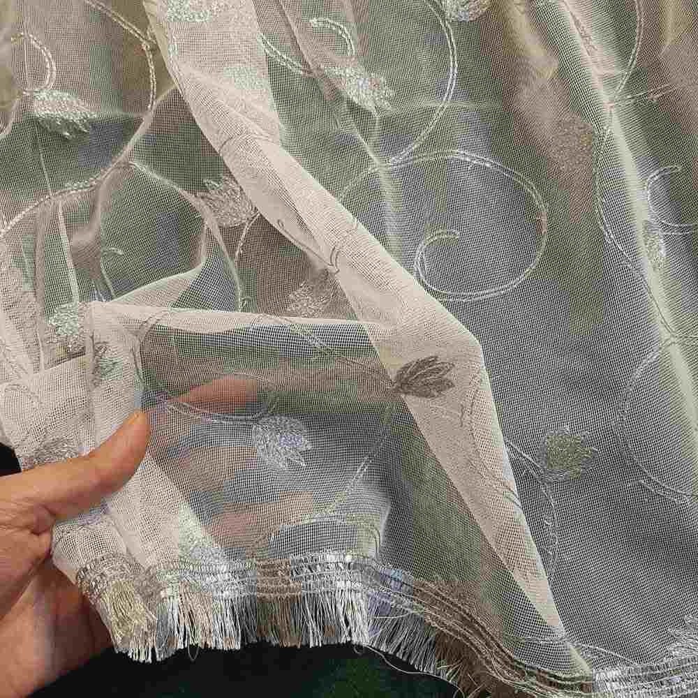 Gota Embroidered Rukhsati net Dupatta, Nikkah Dupattas Gold Silver