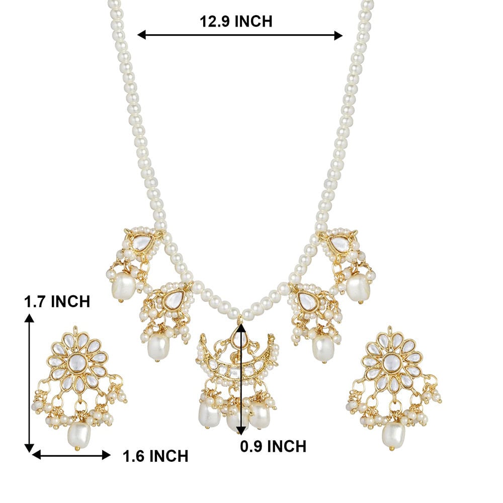 White Pearls Pendant Set for Women Indian Jewellery Sets