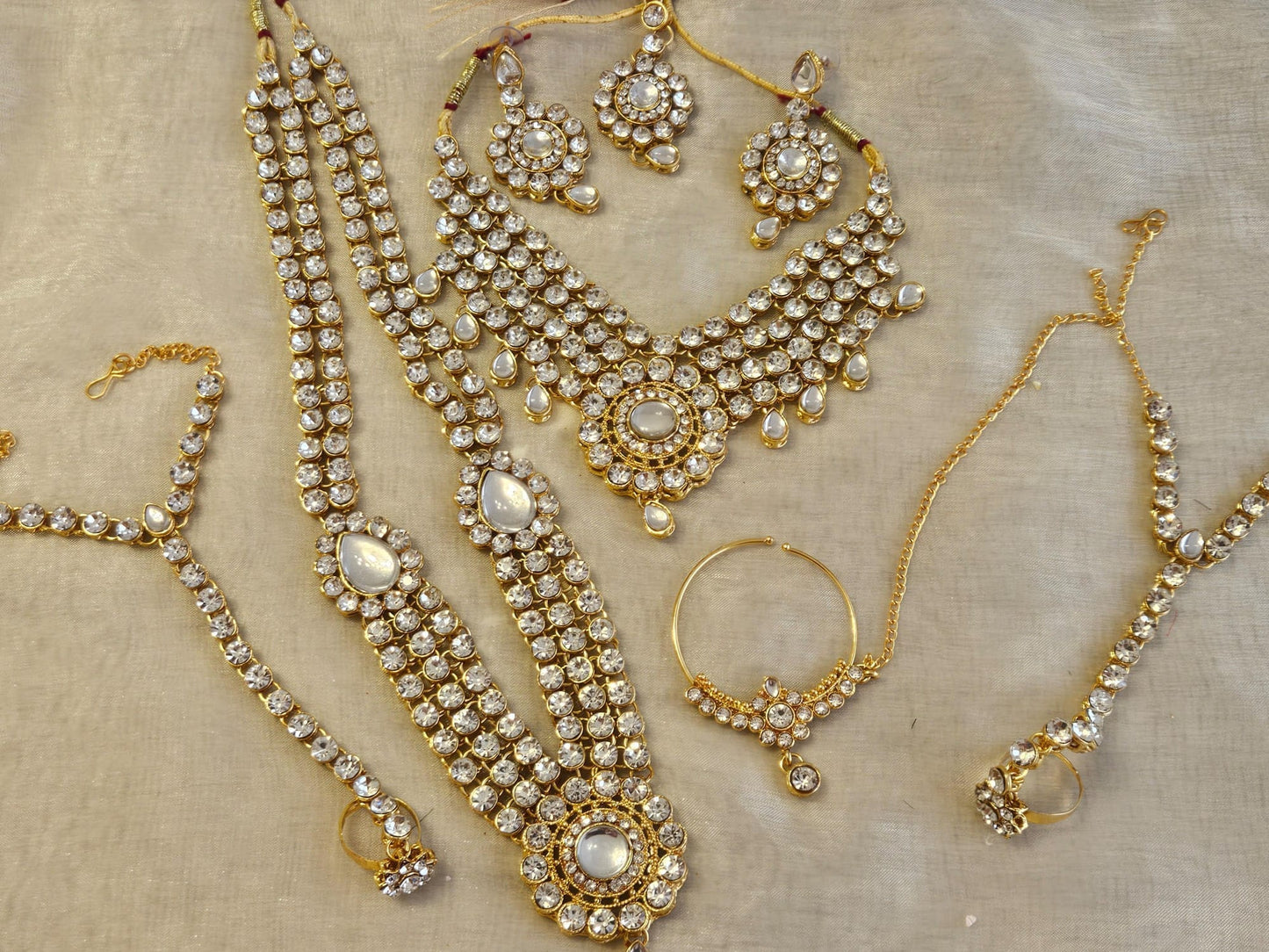 Indian Full Bridal Jewellery Long Necklace Choker Set
