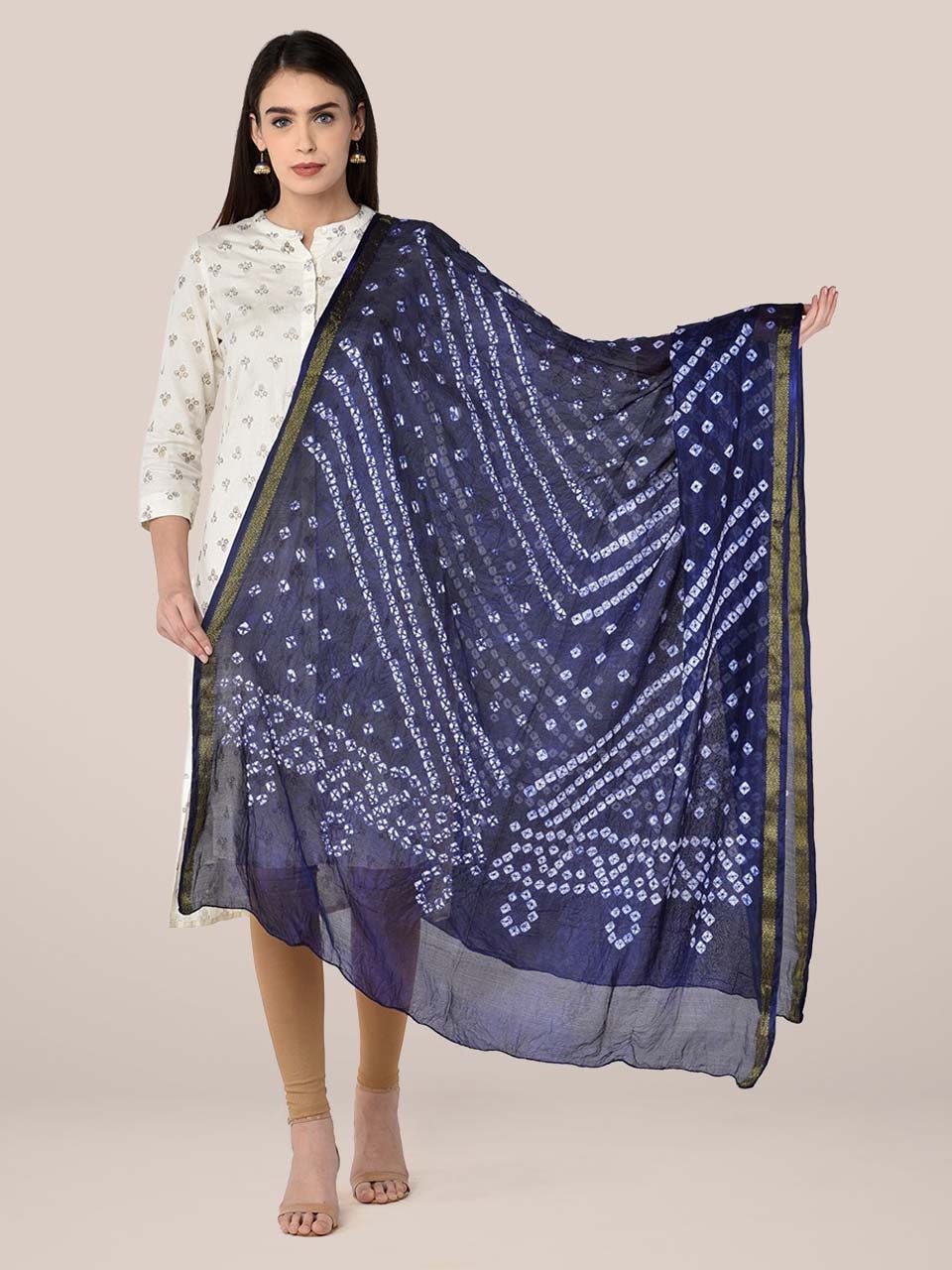 Bandhini Silk Printed Dupatta Chunri Print Dupatta Assorted Colours