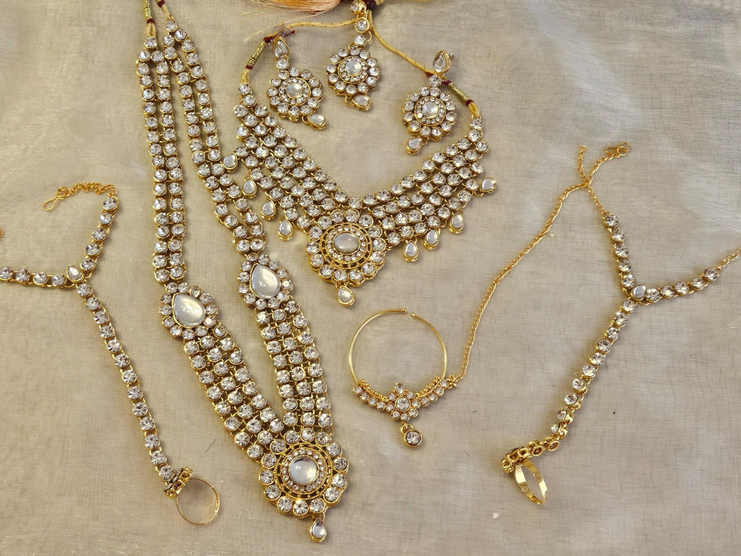 Indian Full Bridal Jewellery Long Necklace Choker Set