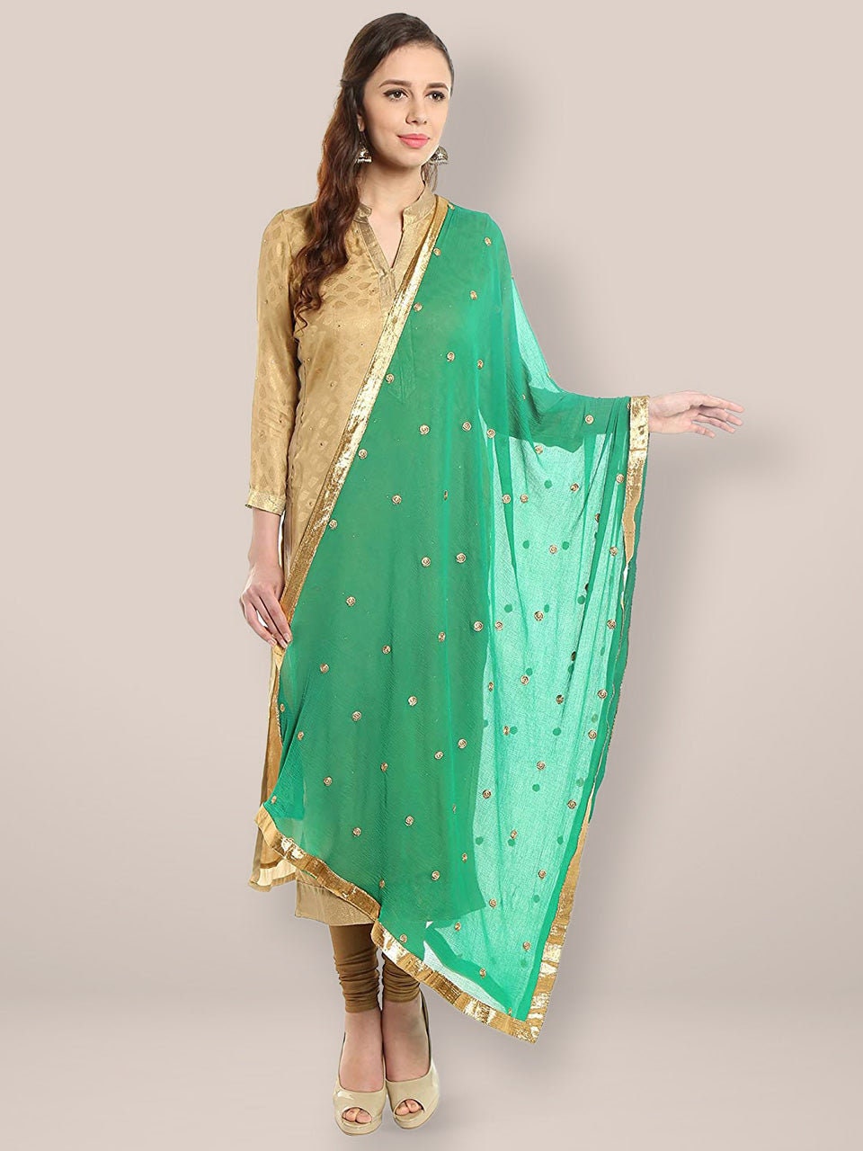 Embroidered Chiffon Dupatta Indian Wedding Accessories