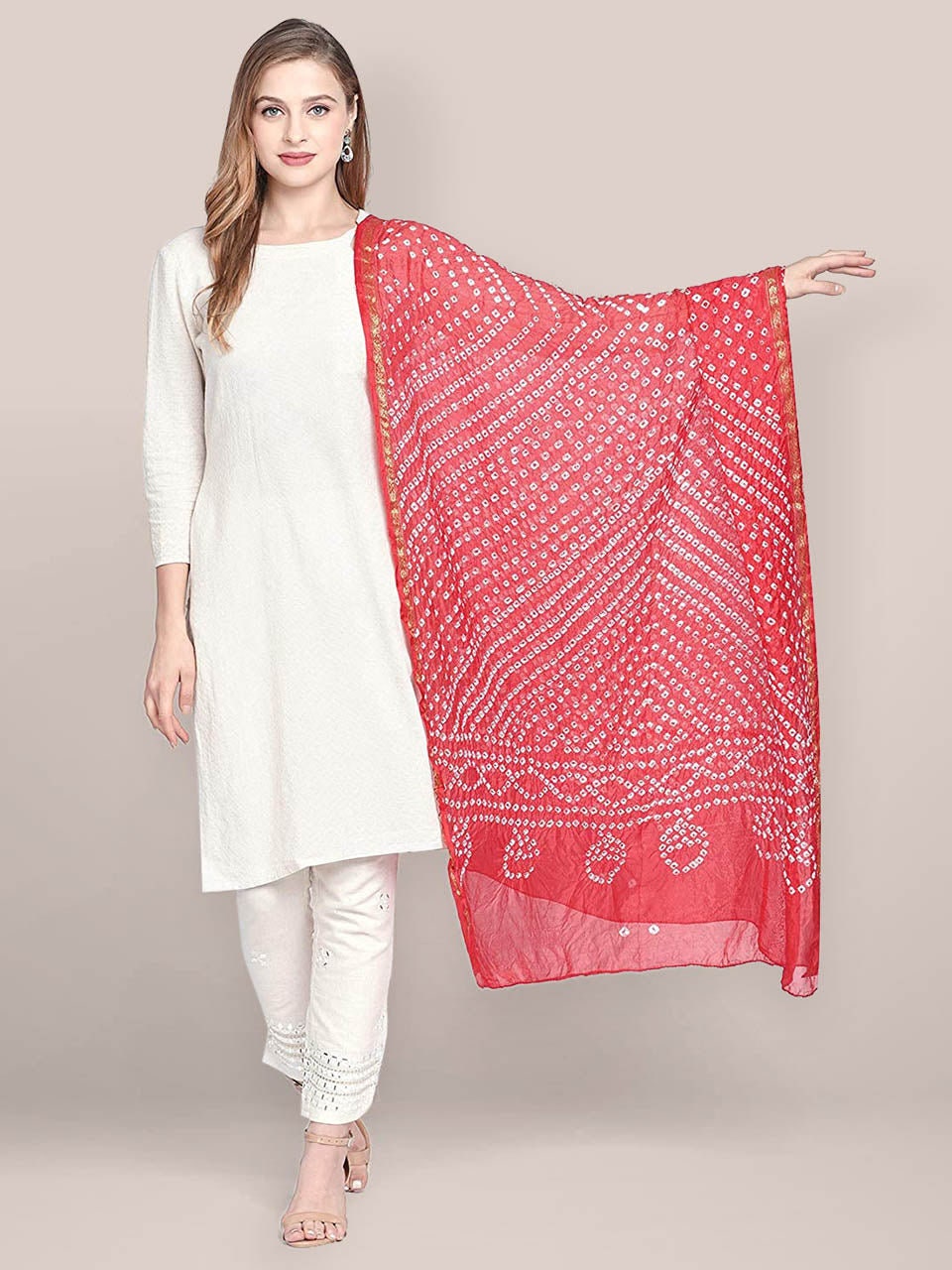 Bandhini Silk Printed Dupatta Chunri Print Dupatta Assorted Colours