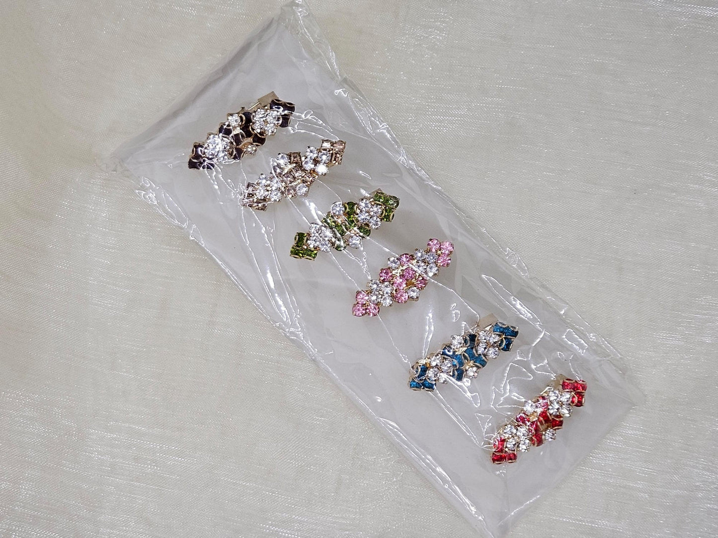 Fancy Hijab Scarf Multicolour Stones Safety Pins Brooch