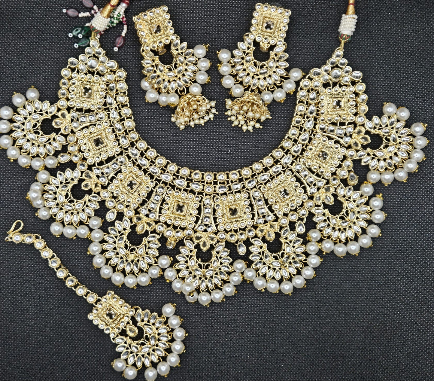 18K Gold Plated Traditional Handcrafted Faux Kundan & Stone Jewellery