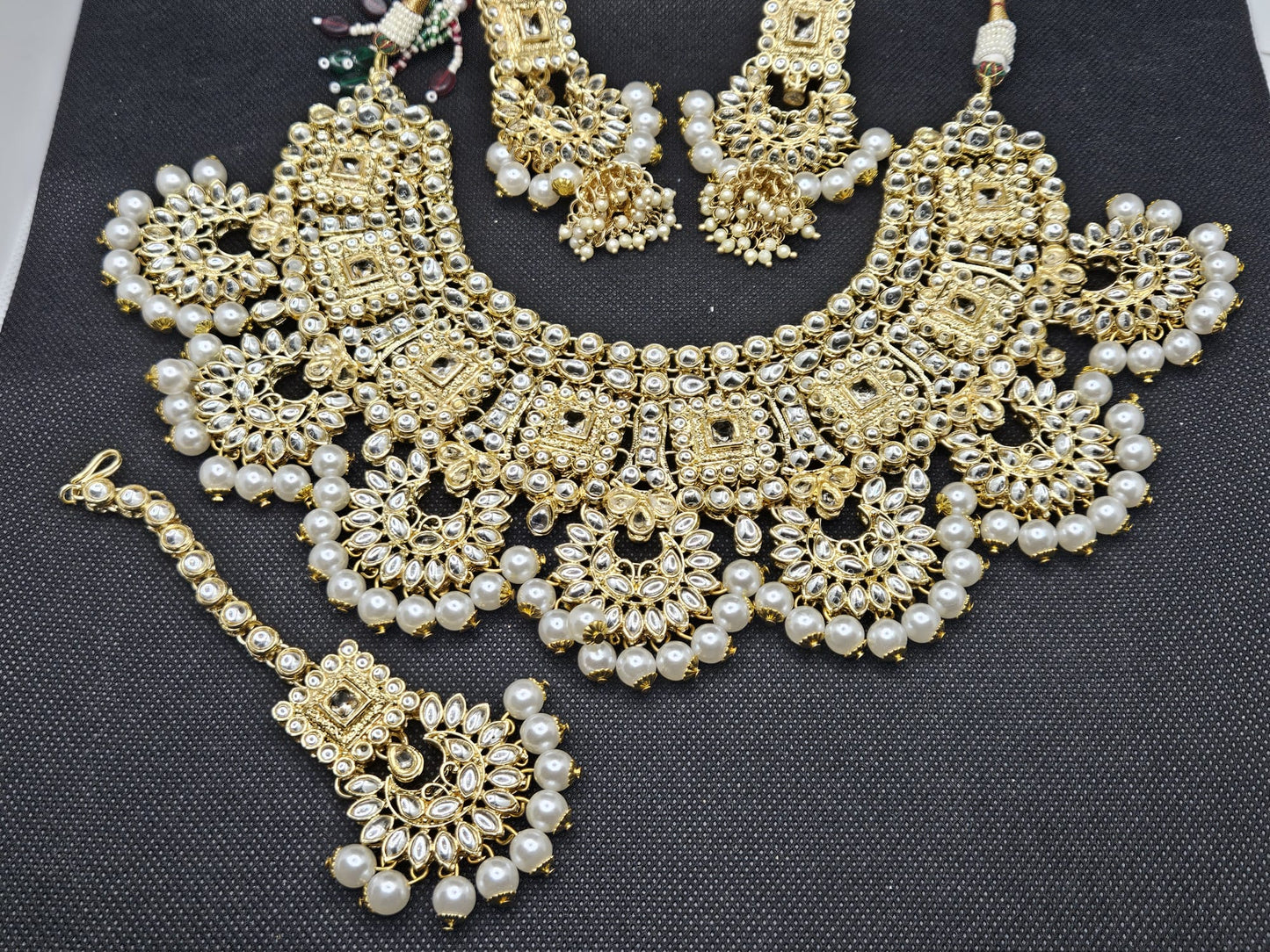 18K Gold Plated Traditional Handcrafted Faux Kundan & Stone Jewellery