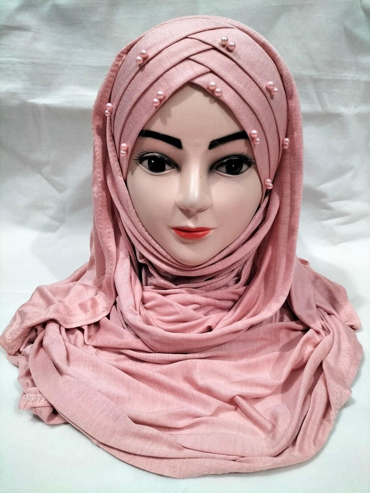 Muslim Jersey Turkish Criss Cross Instant Ready to Wear Hijaab