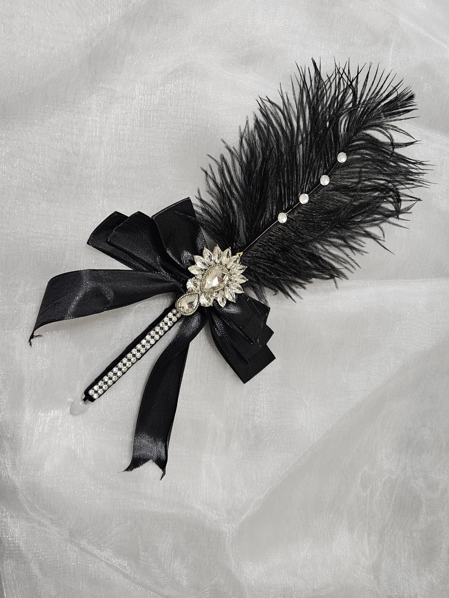 1 X Handmade Beautiful Black Feather Nikah Pen