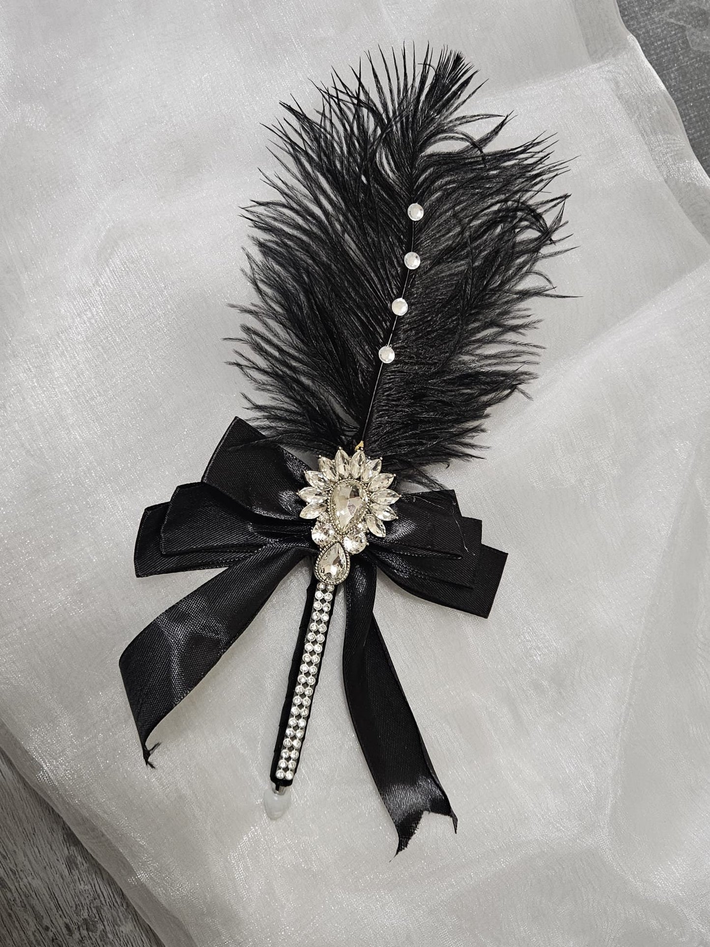 1 X Handmade Beautiful Black Feather Nikah Pen