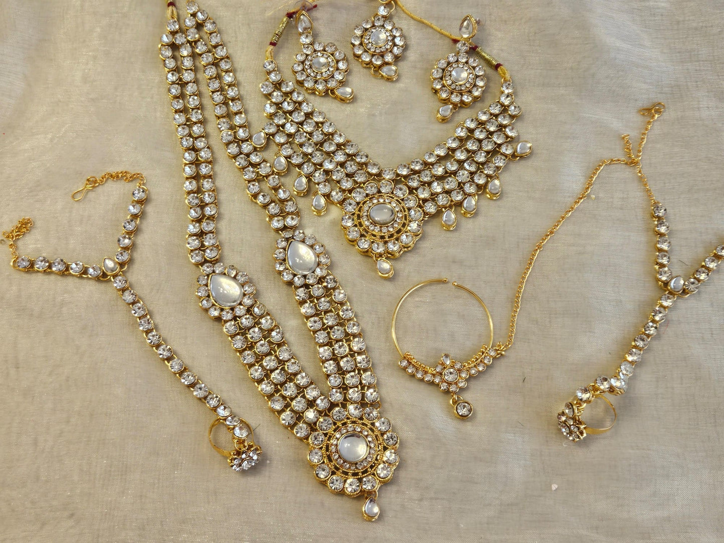 Indian Full Bridal Jewellery Long Necklace Choker Set