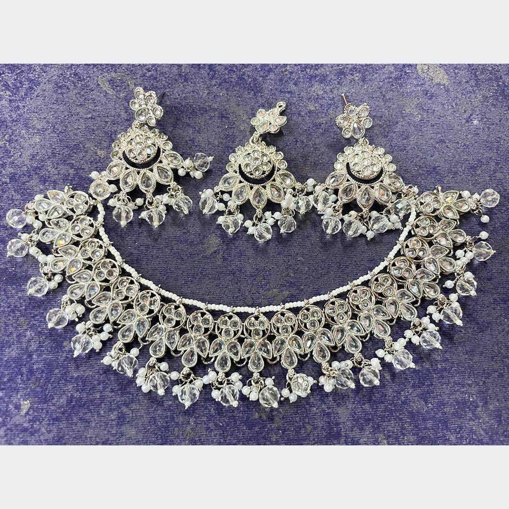 Antique Gold plated Jewellery Champagne Stone Necklace Set