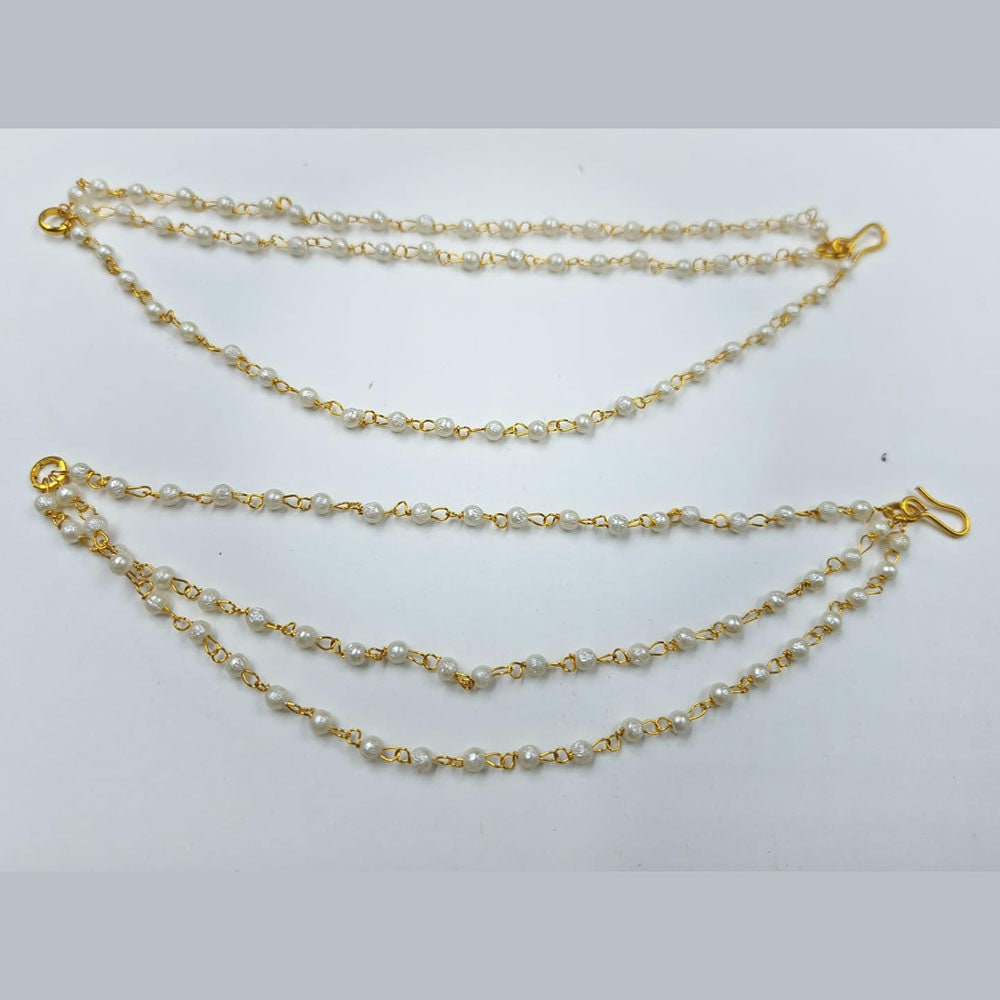Earring Kaanchain Sahare String with Small Pearls Jhumki Sahare