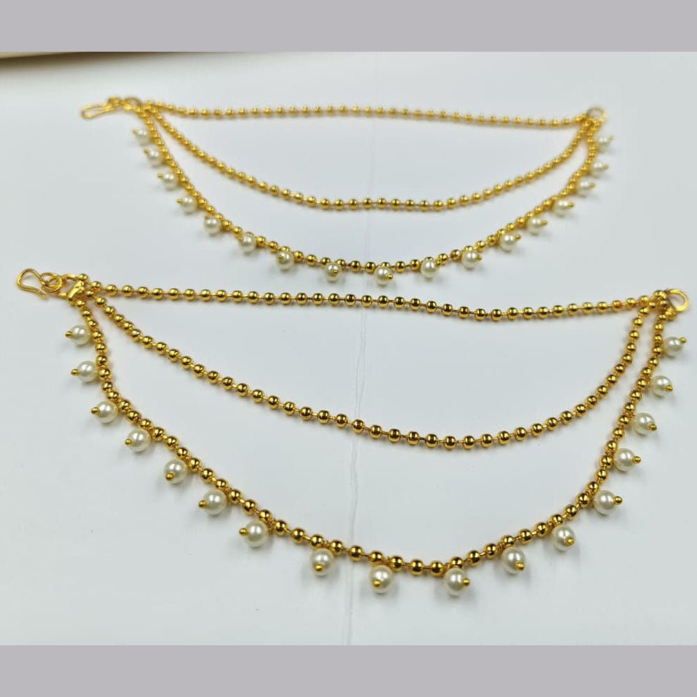 Earring Kaanchain Sahare String with Small Pearls Jhumki Sahare