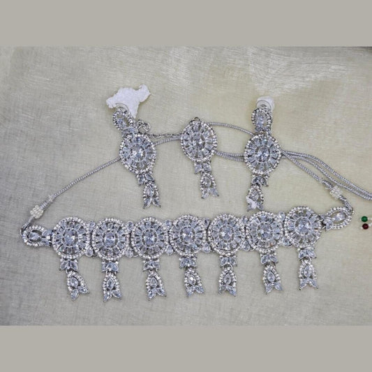 Elegant Silver Plated Pakistani Indian Wedding Zircon Sets